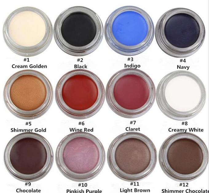 12 schittert de kleuren Organische Make-up Smudge het Gel van de Bewijseyeliner u Langdurig Merk bezit
