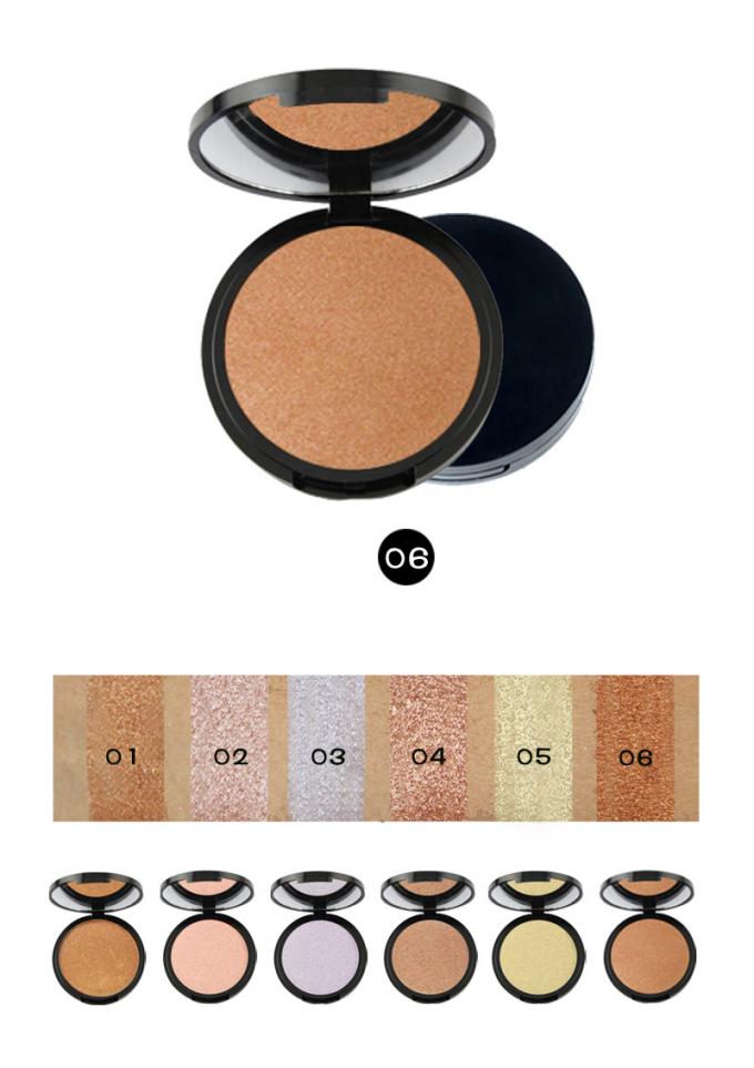 6 Make-up Highlighter, de Producten van het kleuren heldert de Make-up Gedrukte Gezicht van Gezichtshighlighter voor Huid op