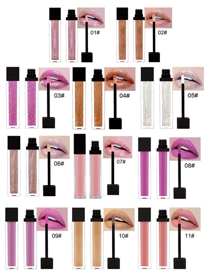 Geen de Make-upproducten van de Etikettenlip maken Vloeibare Lipgloss-Buizen voor Dagelijkse Make-up waterdicht
