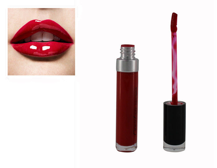 Custom Lip Makeup Products 24 Hours Liquid Lip Gloss Red Color 8ml Volume